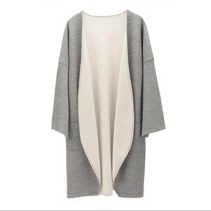 Cuyana Lightweight Reversible Knitted Coat XS/S